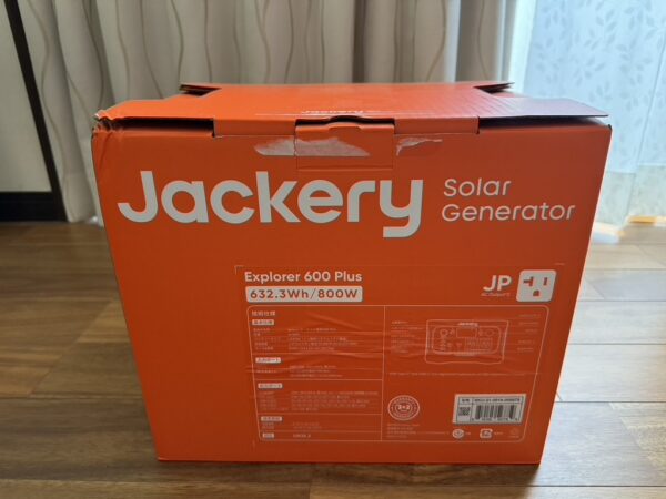 Jackery600Plusパッケージ