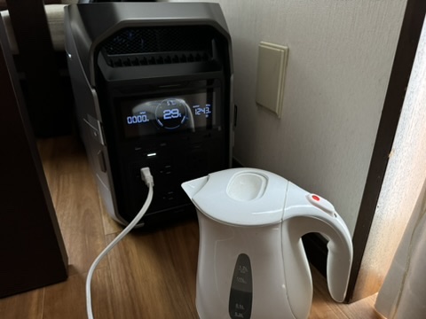 DELTA Pro 3で電気ケトルを動かす